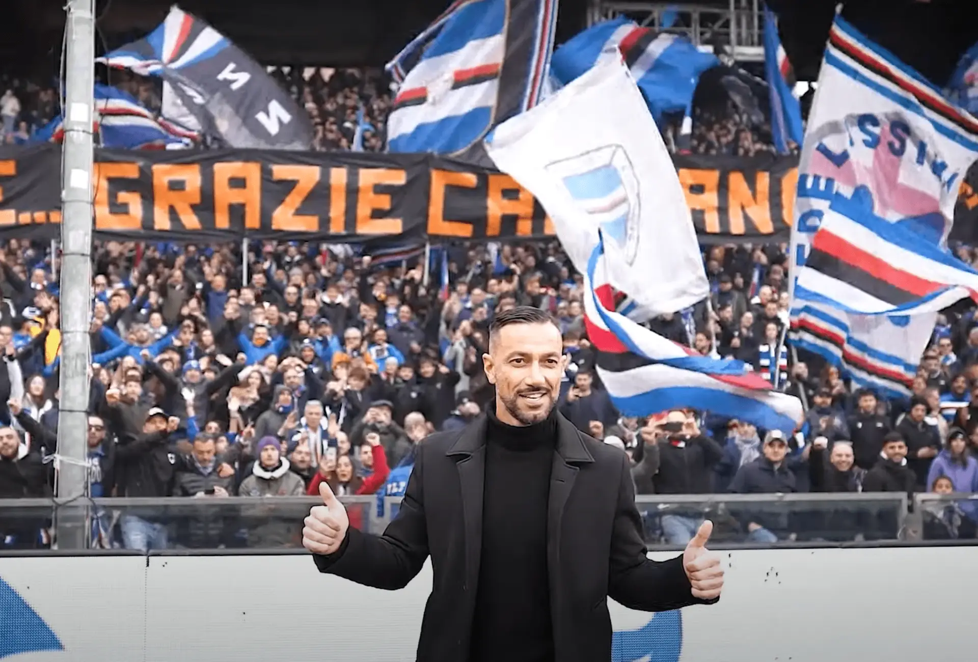 Grazie per sempre, Capitano: il saluto della Samp a Quagliarella